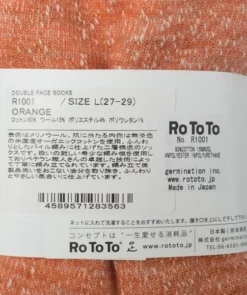 RoToTo Double Face Socks Orange