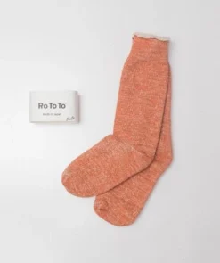 RoToTo Double Face Socks Orange