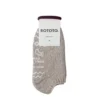 RoToTo Recycled Cotton Pile Slipper Socks Ivory Gray