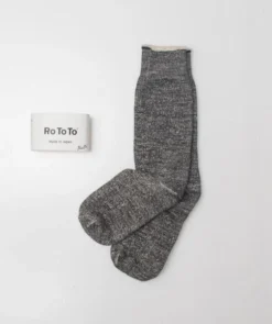 RoToTo Double Face Socks Charcoal