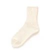 RoToTo Slub Ankle Socks Ecru
