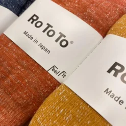 RoToTo Orange Double Face Merino Wool Socks