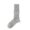 RoToTo Guernsey Pattern Crew Socks Gray 1 RoToTo Guernsey Pattern Crew Socks Gray