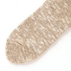 RoToTo Slub Ankle Socks Beige