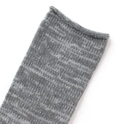 RoToTo Washi Pile Crew Socks Dark Grey