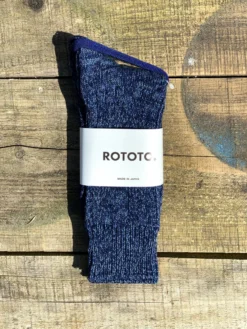 RoToTo Denim Tone Ankle Socks Blue Denim