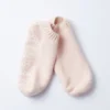 RoToTo Recycled Cotton Pile Socks Slipper Ivory/Pink