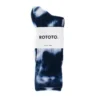 RoToTo Unisex Tie Dye Formal Socks Navy White