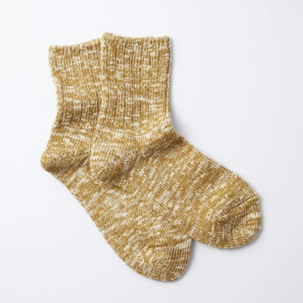 RoToTo Low Gauge Slub Mustard Socks 3 RoToTo Low Gauge Slub Mustard Socks