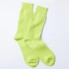 RoToTo Cotton Waffle Socks Lime