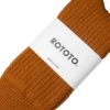 RoToTo Cotton Waffle Socks Rust
