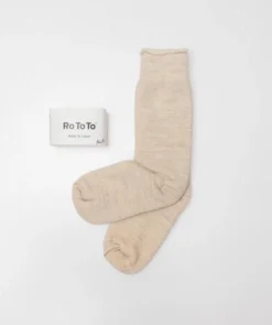 RoToTo Double Face Socks Oatmeal