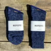 RoToTo Denim Tone Crew Socks Blue Denim
