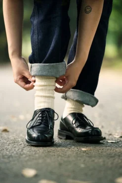 RoToTo Set of 3 Organic Daily Crew Socks