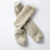 RoToTo Merino Home Socks Khaki & White S