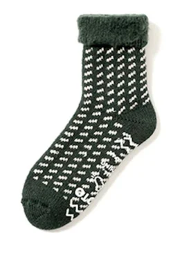 RoToTo Women's Comfy Room Socks Bird's Eye S