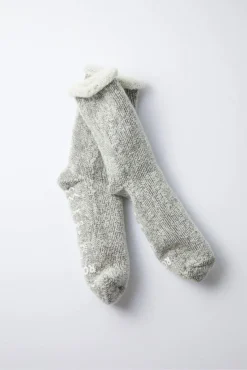 RoToTo Merino Home Socks Dark Grey & White S