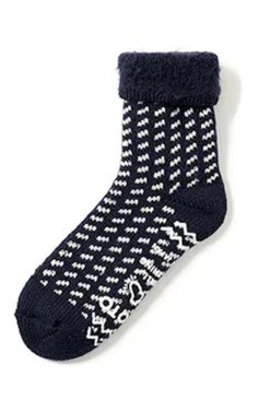 RoToTo Women's Comfy Room Socks Bird's Eye S